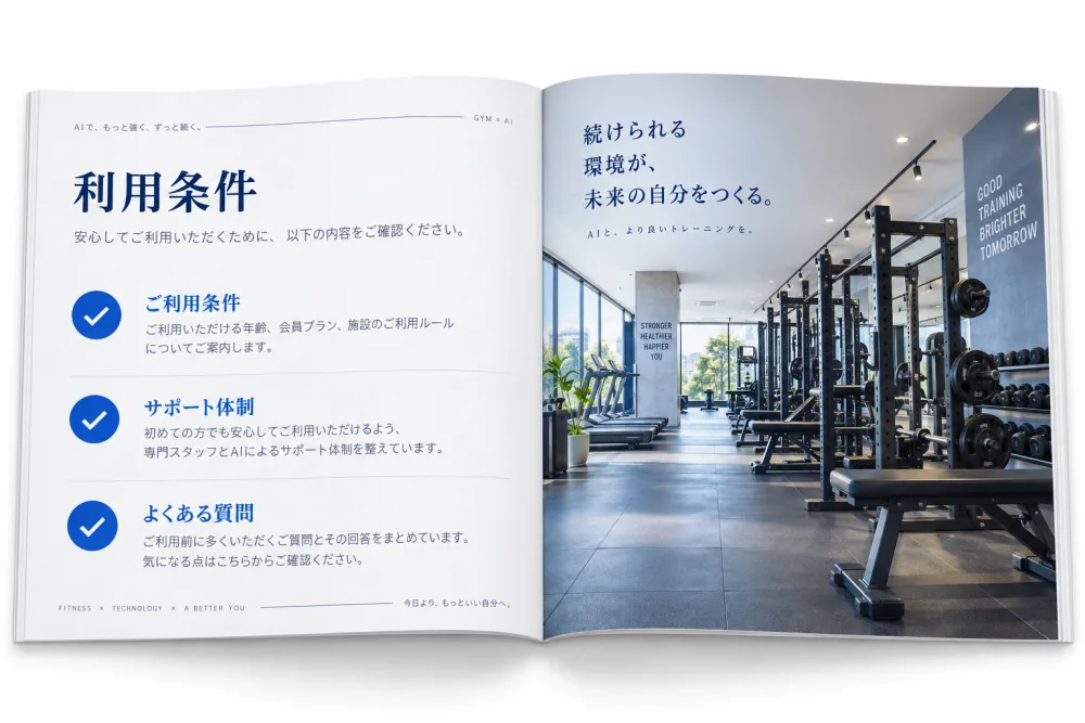 利用条件を紹介する資料のイメージ